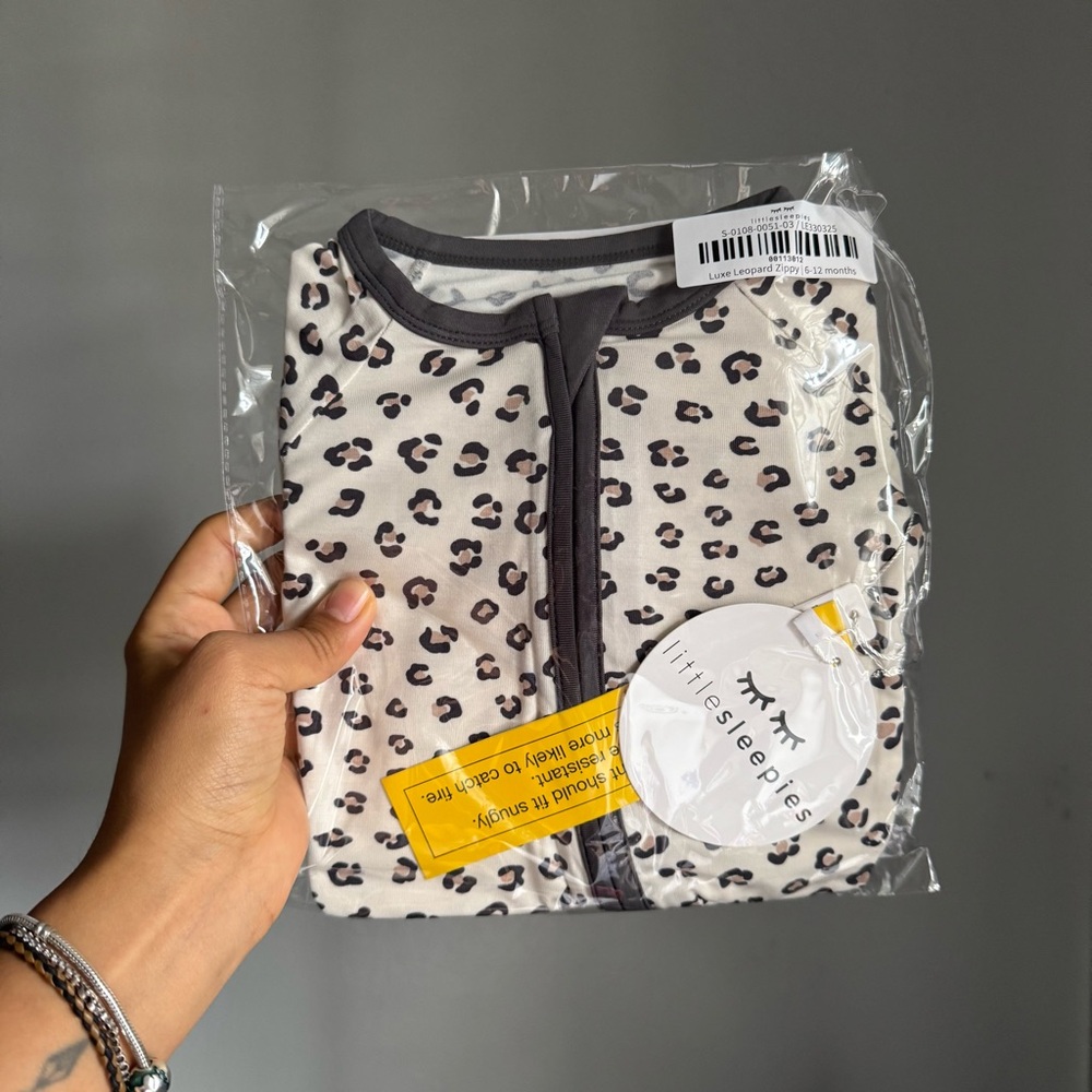 NWT | Little Sleepies Luxe Leopard Print Zippy Pajams